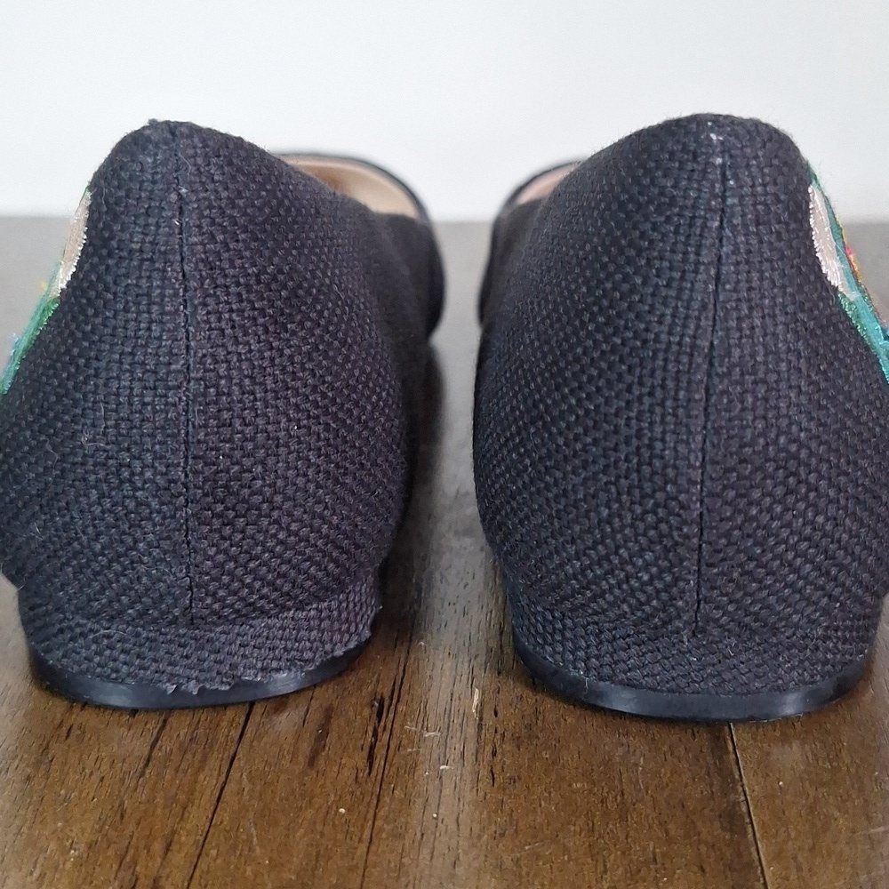 Nine West Embroidered Speakup Ballet Flats Size 7.5 - Picture 7 of 12